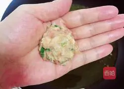 Illustration of how to make fried radish meatballs 11