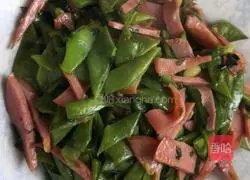 Illustration of making kidney bean sausage 7