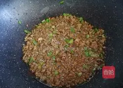 # steamed vegetables# Steamed tofu with minced meat Illustration 4