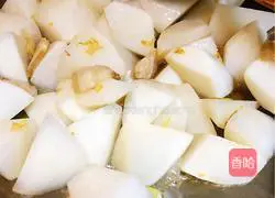 Pork belly roast Illustration of how to make radish 4