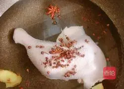 Illustration of how to make saliva chicken 2