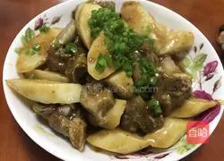 Illustration of how to cook pork ribs and braised yam 4