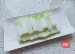 Illustration of how to make luncheon meat and steamed winter melon 3