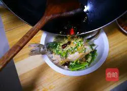 Illustration of how to make steamed seabass 7