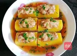 Illustration of how to make pumpkin stuffed with meat 6