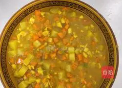 Illustration of how to make chicken curry rice 9