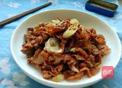 Hebei fried onions and cumin mutton slices illustration 7