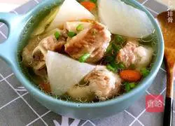 Illustration of how to make radish braised pork ribs 11