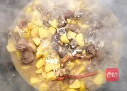 Illustration of how to stew goose in iron pot 12