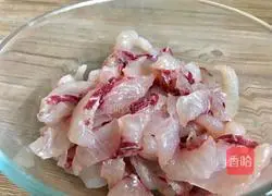 Illustration of how to make peony fish slices (flowers blooming for wealth) 6