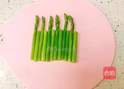 Illustration of American bacon-fried asparagus 3