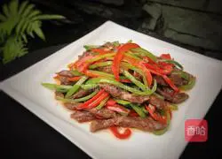 Illustration of how to make double pepper beef 10