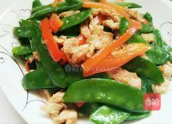 Dutch peas Illustration of how to make fried pork slices 9