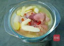 Illustration of how to make yam stewed pig's trotters 12