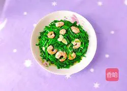 Illustration of how to make fried leeks and shrimps 15