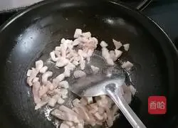 Illustration of how to make shredded pork with dried tofu and green pepper 3