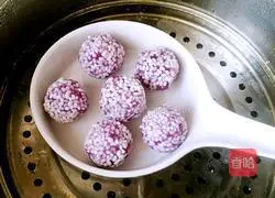 Purple sweet potato pearl meatballs recipe 7