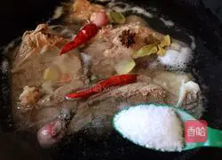 Pork-killing vegetable sauce with bones Practice illustration 6