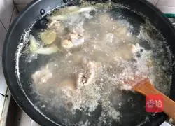 Illustration of how to make pig's trotters and soybeans 4