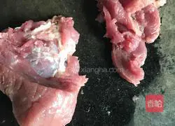 Illustration of how to make pork slices stuffed with oyster sauce and shiitake mushrooms 8