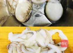 Illustration of how to cook octopus with leeks 1