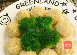 Illustration of how to make millet, celery and meatballs 14