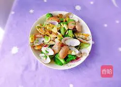 Illustration of how to make fried clams and broccoli 15