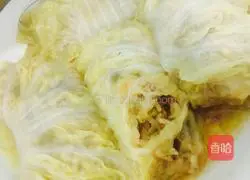 Illustration of how to make baby cabbage with rice 7