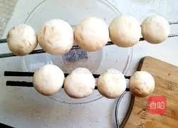 Illustration of grilled mushrooms 3