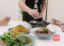 Thick sauce Illustration of how to make braised chicken 14