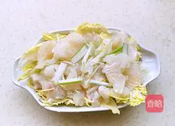 Illustration of how to make basa fish and steamed baby cabbage 5