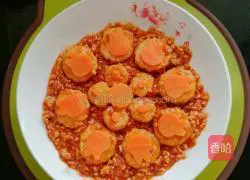 Illustration of how to make tofu with minced meat and tomato sauce 1