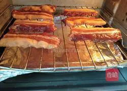 Illustration of how to make barbecued pork and fried green pepper bento with eggs 5