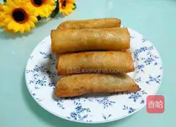 Illustration of how to wrap spring rolls 8