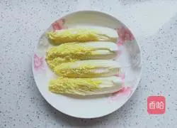 Illustration of how to make luncheon meat and steamed baby cabbage 2