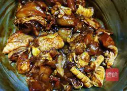 Illustration of braised chicken with tea tree mushroom 3