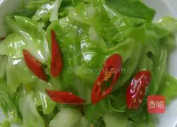 Illustration of how to make dry pot cabbage 5