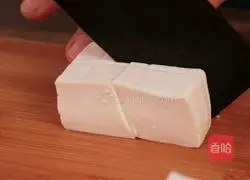 Illustration of how to make crab roe tofu 4