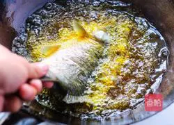 Illustration of braised crucian carp with green onions 4