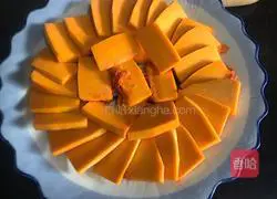 Illustration of how to make steamed pumpkin 2
