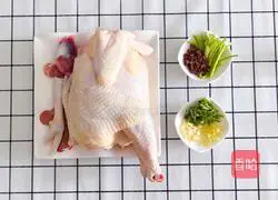 Illustration of how to make white-cut chicken 1