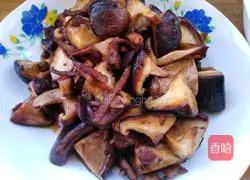 Illustration of how to make fried mushrooms with meat 6