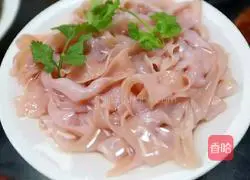 Illustration of how to cook goose intestines with green pepper 1