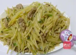 Illustration of how to make grated potato shreds 7