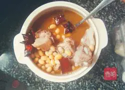 Illustration of soybean stewed pork ribs 11