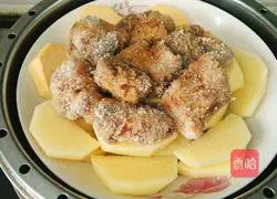 Steamed with rice flour Illustration of how to make pork ribs 9