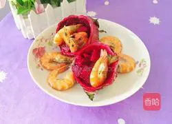 Illustration of how to make anti-heat dragon fruit shrimp 12