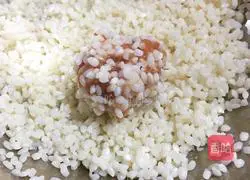 Illustration of how to make pearl meatballs 4