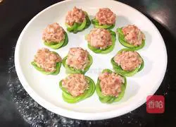 Illustration of how to make meat stuffed with garlic moss 9