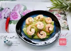 How to stir-fry shrimps with lettuce Illustration 12